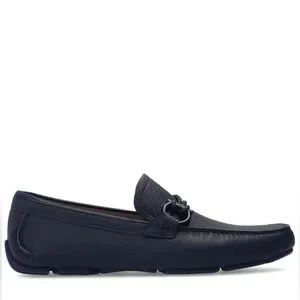 NWT In Box - Salvatore Ferragamo Gancini Ornament Driver Shoes US10 Blue Gancini Driver ornament - Men | Ferragamo main image 4